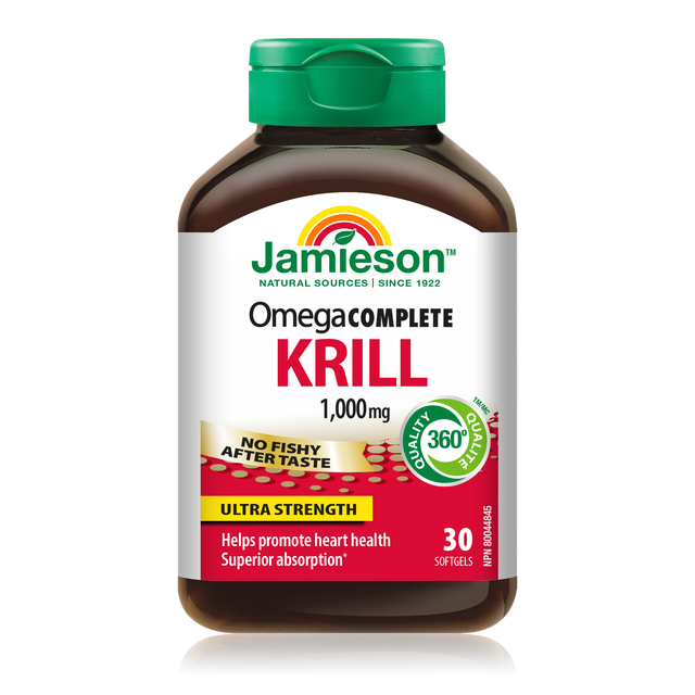 Jamieson 1000mg 加强型磷虾油 30粒