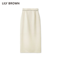 Lily Brown 莉莉 布朗 秋冬款 宫廷风 珍珠腰头直筒半身裙 LWFS234803
