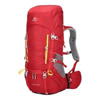 艾王 AIONE艾王户外登山包专业轻量化旅行包徒步旅行爬山防泼水双肩包50升 火烧红 背负系统+防雨罩