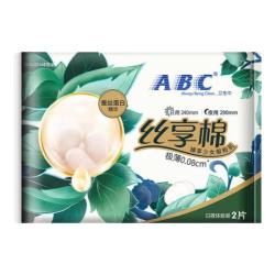 ABC 卫生巾日用迷你巾组合装 日用240mm7包56片+迷你巾190mm16片