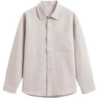 GXG男装 浅卡其通勤长袖衬衫 2024年春季GFX10300751 浅卡其 XL