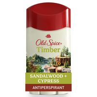 Old Spice Dry Feel 男士止汗除臭剂，全天候清新，全天候防汗防臭，使用皮肤调理剂对皮肤温和，带有檀香 + 柏树香味的木材，2.6 盎司