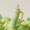  RELEA/物生物 大容量 女士保温水杯  乌梅夹心粉 【覆钛内胆 带茶漏】 1300ml