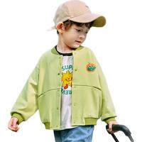 巴拉巴拉童装男童外套2025春装女童棒球服萌【ninigogo IP】208125105211 绿色调00344 110