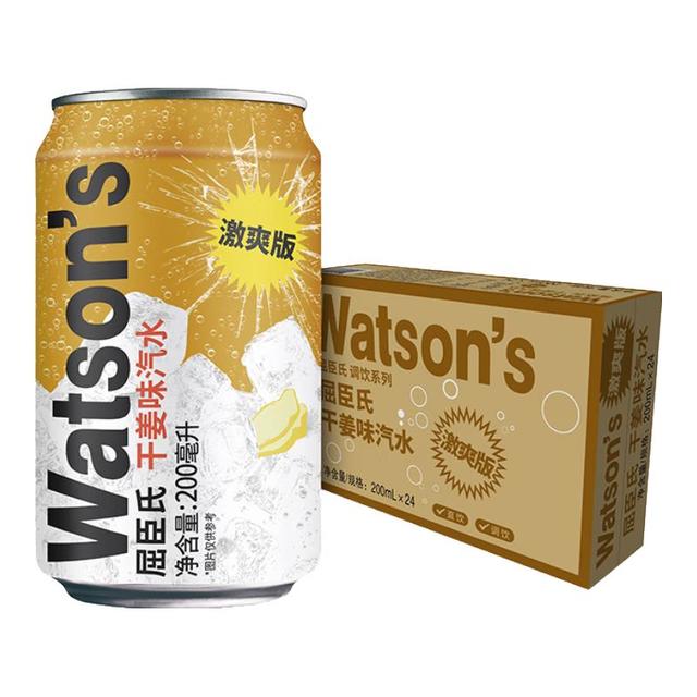 屈臣氏 干姜汽水激爽版迷你罐200ml*24罐