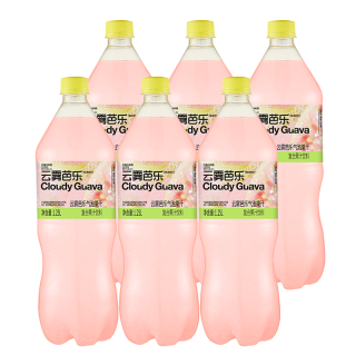 Lemon Republic 柠檬共和国 云雾柠檬芭乐气泡果汁饮料 1.25L*6瓶 （临期）