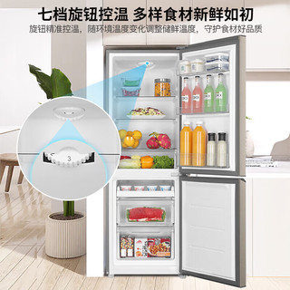 Heiai家用冰箱小型节能冷藏冷冻两用宿舍出租房用双门省电一级能效 【TOP1】 【巨大容量】228S278一级能效升级款