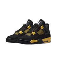 NIKE耐克男鞋女鞋Air Jordan 4 AJ4雷公黑黄运动鞋潮流休闲篮球鞋子男 黑黄电母408452/CT8527-700 42
