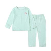 哈咪奇 婴儿幼童春夏款男女宝宝欢乐小象圆领套长袖长裤套装空调服