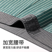 雅鹿男士内裤纯棉薄款抗菌男生平角裤宽松透气大码四角底裤头夏季舒适 D组 黑+蓝+绿+灰 (夏季薄款) 4条 3XL (120~140斤）