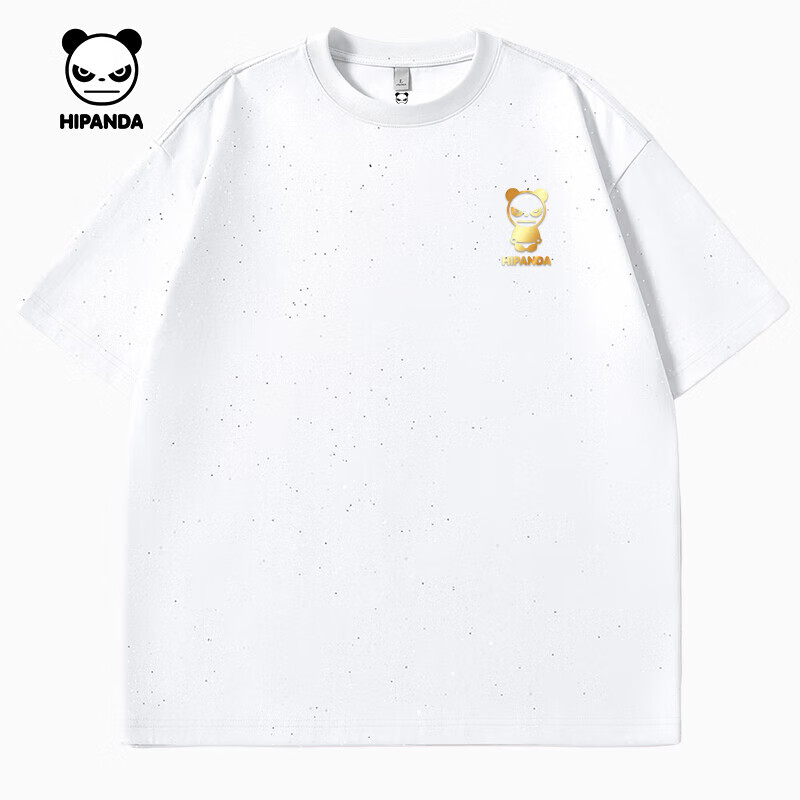 【纯棉】-白#P熊猫Logo-软金属金
