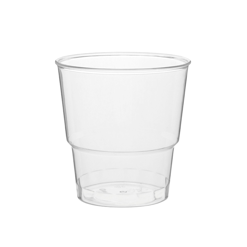 喇叭花一次性杯子太空杯定制航空杯透明塑料喝水即弃杯80只