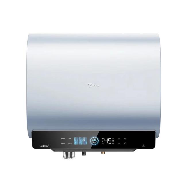 美的 小西梅活UD10MAX亲肤活水 水质可视自动排污60L双胆扁桶3300W水电分离家用一级能效瞬热