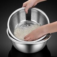 不锈钢洗菜盆洗米盆家用厨房菜漏盆沥水盆大号水果盆食品级淘米