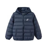 亚瑟士 童装25年冬季儿童柔软舒适三防轻薄保暖羽绒服 藏青色 1000-鸭绒 160