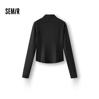 森马（Semir）防晒外套|外套女短款正肩修身凉感2025夏季吸湿速干109325108003 黑色90001