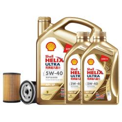 壳牌 保养单次卡 含机油机滤工时金色光影版5W-40 SP 6L