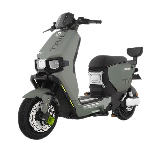 今日必买：台铃 电动摩托车续航100km石墨烯电池72V23AH超能S+苍穹CE版KF1200W电机 哑光松霜绿