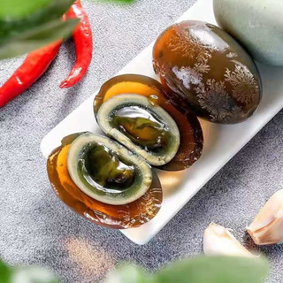 鄱湖鸭舍 无铅松花蛋皮蛋溏心松花皮蛋无铅工艺变蛋厂家麻鸭蛋批发 【10枚-优惠】