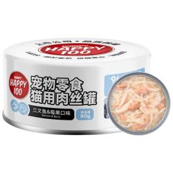 顽皮 果饭儿系列 鸡肉三文鱼猫零食罐头（汤汁型）80g*2试吃装