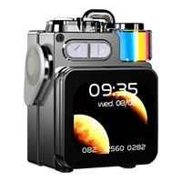 纽曼（Newmine）K15无线蓝牙音响家用迷你低音炮超清显示智慧屏自定义表盘大音量多功能音箱便携式扩音器超长续航 【超清大屏丨智能降噪】金属黑