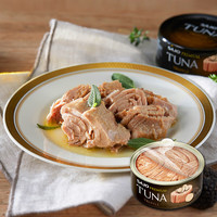 思潮深海黄鳍金枪鱼罐头黑松露味100g*4罐 韩国即食低脂高蛋白 黑松露黄鳍金枪鱼100g*4罐