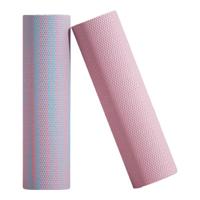 帝威泡沫轴实心肌肉放松瑜伽滚轴女士专业瑜伽柱初学者软浮点按摩 樱花粉泡沫轴45cm+粉狼牙棒52cm 【直径12.5cm】