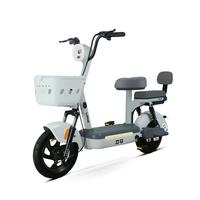 立马麦乐时尚电动车 48V12Ah铅酸电池续航45KM长续航 代步电瓶车踏板车 布朗灰