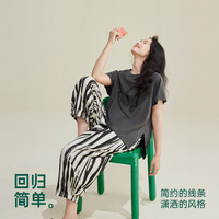 安之伴【巨凉感】纯棉睡衣女夏季2025纯棉短袖夏天家居服套装 S