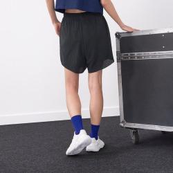 adidas 夏季女款运动休闲舒适系绳宽松短裤