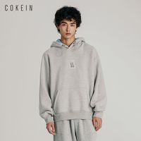 古柯 COKEIN 男士加绒保暖连帽卫衣 抽绳款