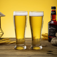 2024啤酒杯大容量轻奢高档玻璃小麦精酿酒杯家用扎啤杯高级感