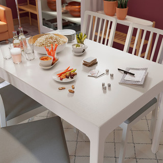 宜家（IKEA）EKEDALEN伊克多兰 伸缩型餐桌餐厅长桌 深褐色180x80 深褐色 180x80cm