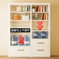 欧奈斯钢制书架家用卧室儿童书柜图书馆书架加厚落地多层置物架