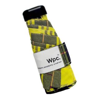 Wpc.超轻晴雨伞日本手动小巧便携格子高颜值加固抗风五折折叠伞 格子款黄色 4139-159 YE