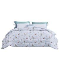 富安娜空调被田园风印花被芯被子春秋被四季通用冬被宿舍家用