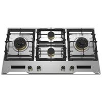 SCHNEIDER品牌四眼不锈钢大火力燃气灶家用开放厨房天然气灶具嵌入式多眼灶台纯铜火盖燃气灶JZT-GC514