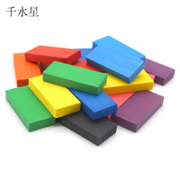 千水星 彩色小木块 DIY建筑模型木片 多米诺骨牌 堆砌玩具材料 拼装积木