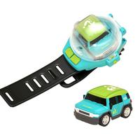 4DRC 合金小汽车  2.4G手表遥控车-合金/蓝