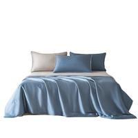 夏天冰丝夏凉被四件套可机水洗裸睡空调被夏季丝滑单人薄款被子