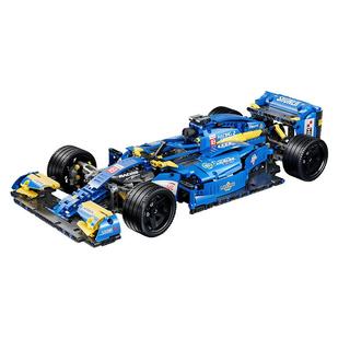 星涯优品 儿童积木拼装玩具 蓝色F1赛车