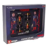 比美高（Burago） f1赛车维斯塔潘红牛车队双车套装仿真合金车模汽车模型男孩