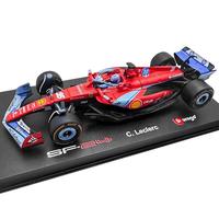 比美高（Burago） 法拉利SF24勒克莱尔16号2024迈阿密站f1车模赛车仿真合金模型