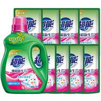 超能 双离子系列 焕彩新生洗衣液 1.5kg+500g*8袋 晨露栀子花香
