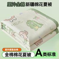 夏季印花全棉夏凉被100%纯棉夏被可机洗裸睡家用被芯空调被