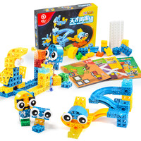 品果 SUP-12010361 轨道积木拼插玩具（天才捣蛋鬼中文版 129PCS+四本图册）