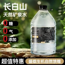 泉纯 长白山大桶5L天然矿泉水偏硅酸高端饮用水适合泡茶整桶 5L*2桶