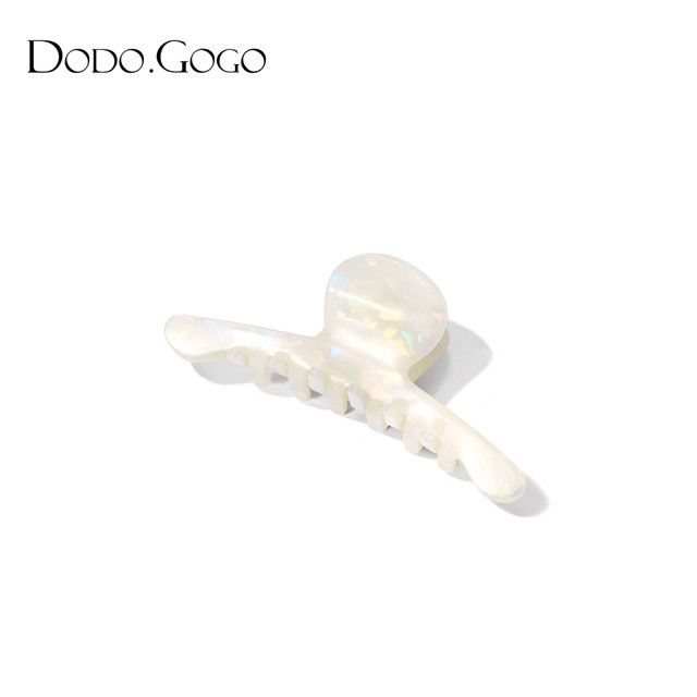 88VIP：DODOGOGO 韩国优雅气质抓夹 白色-发抓 D2103069