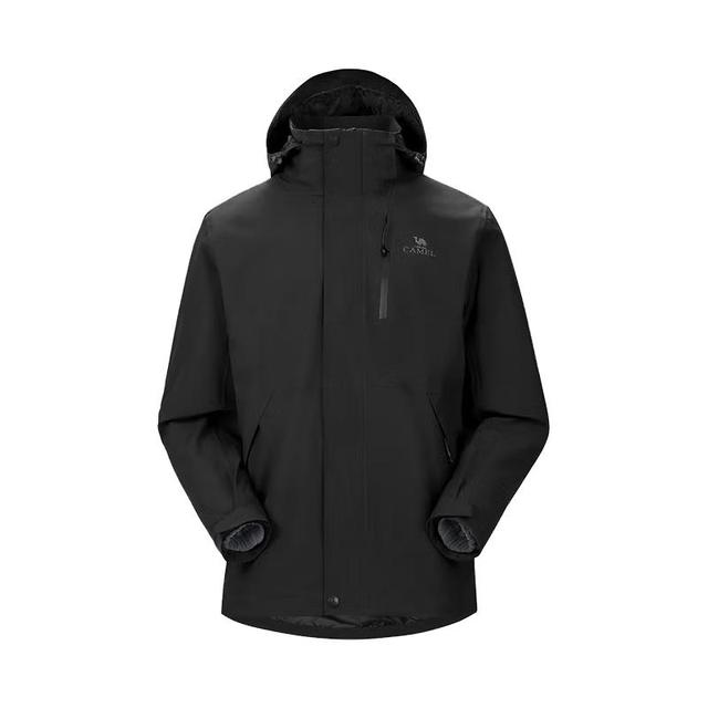 骆驼 男子三合一冲锋衣 A9W214119 黑色 M