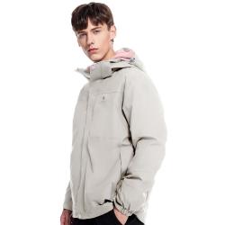 骆驼 男子三合一冲锋衣 A9W214119 浅卡其 XXL